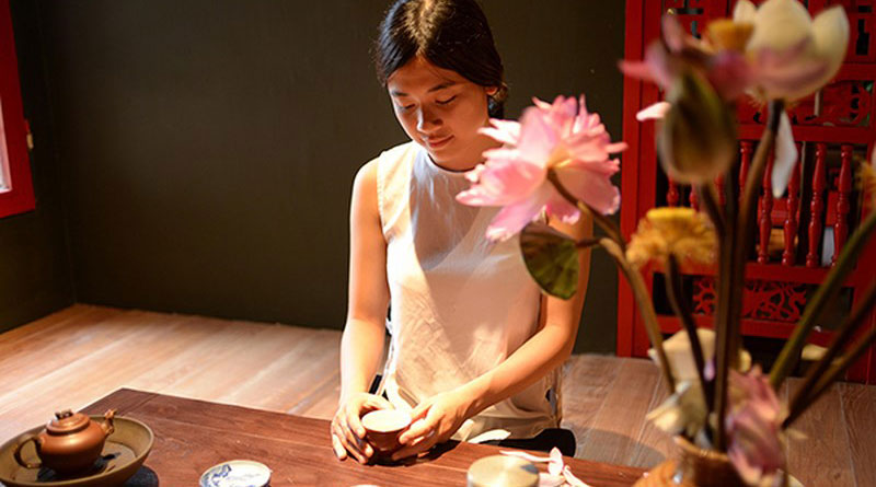 Thưởng trà chay mộc