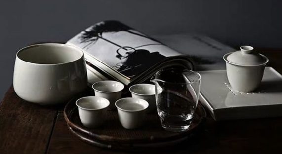 Không gian uống trà chay mộc